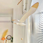 Handcrafted Natural Wood Flying Seagull - Hanging Mobile Decor for Nursery & Kids Noels Strive