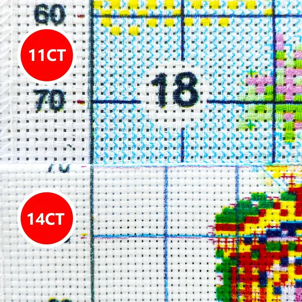 Handcrafted Garland Stamped Cross Stitch Kit – DIY Embroidery Set for Home Wall Decor Noels Strive