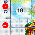 Handcrafted Garland Stamped Cross Stitch Kit – DIY Embroidery Set for Home Wall Decor Noels Strive