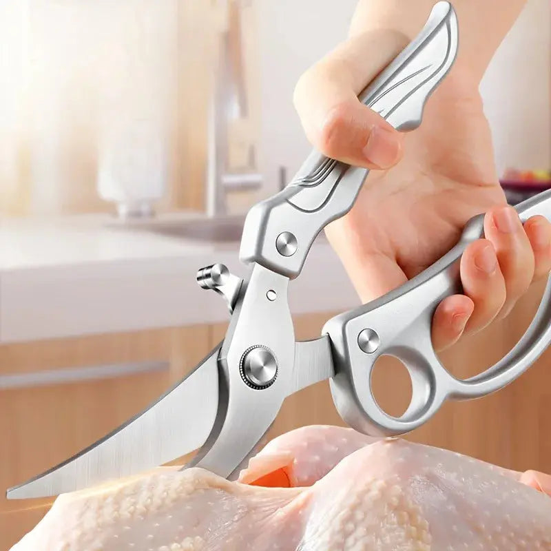 Professional Heavy-Duty Kitchen Shears – Spring-Loaded Poultry & Bone Snips Noels Strive