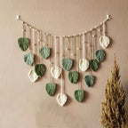 Modern Bohemian Macrame Feather Wall Art – Hand-Woven Tapestry for Home Decoration Noels Strive