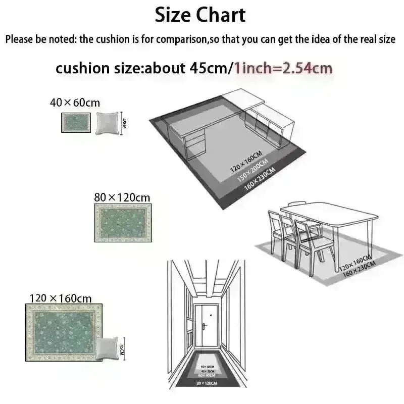 European Style Faux Stone Welcome Carpet – Non-Slip Entrance Rug for Living Room Noels Strive