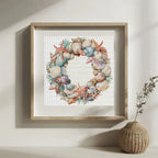 Handcrafted Garland Stamped Cross Stitch Kit – DIY Embroidery Set for Home Wall Decor Noels Strive