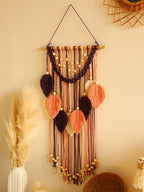 Handmade Boho Leaf Macrame Tapestry – Aesthetic Wall Art Decor for Home & Bedroom Noels Strive
