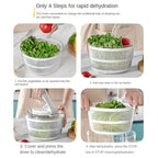 Professional 3L Vegetable Salad Spinner – Multifunctional Lettuce Leaf Washer & Dryer Noels Strive